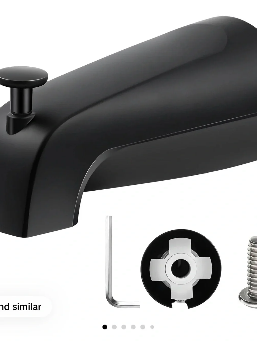 Senlesen bathtub faucet easy to install Tub spout with diverter